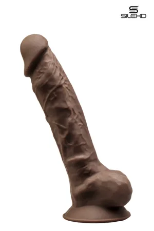 Gode double densité chocolat 23 cm – Modèle 1 - 94edenstreet.com - sexshop en ligne