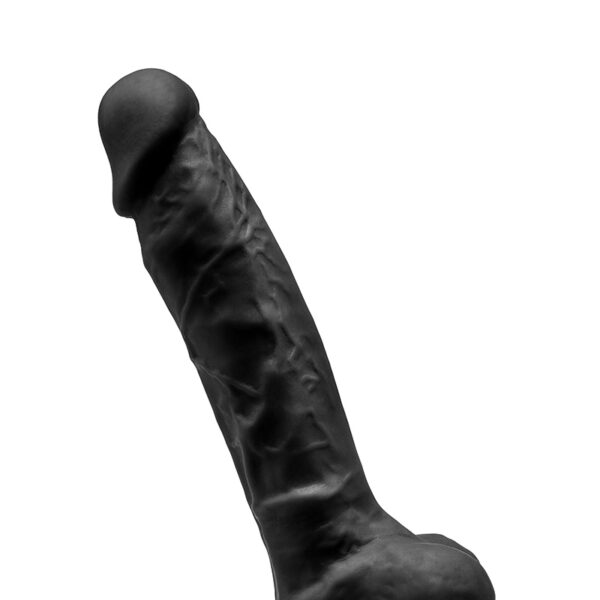 Gode double densité noir 17,5 cm – Modèle 1