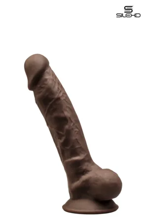Gode double densité chocolat 17,5 cm – Modèle 1 - 94edenstreet.com - sexshop en ligne