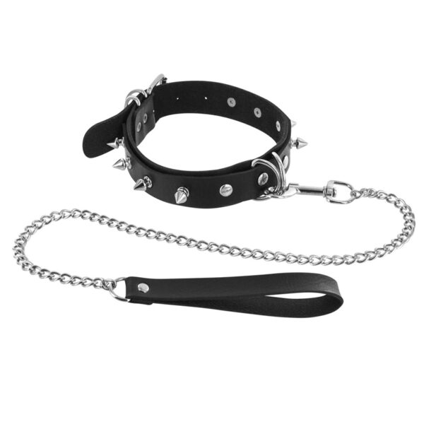 Collier à pointes & laisse – Fetish Tentation