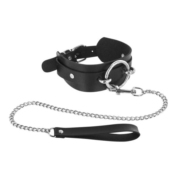 Collier avec anneau & laisse – Fetish Tentation