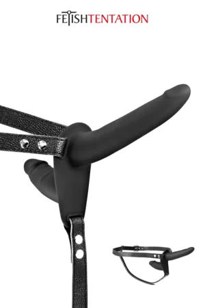 Double gode ceinture noir – Fetish Tentation - 94edenstreet.com - sexshop en ligne