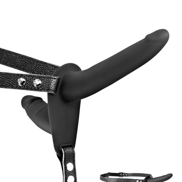 Double gode ceinture noir – Fetish Tentation