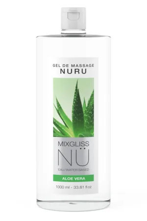 Gel massage Nuru Aloe Vera Mixgliss – 1 litre - 94edenstreet.com - sexshop en ligne