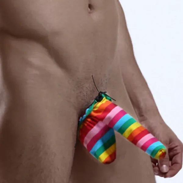 Cache-sexe multicolore