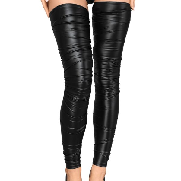 Bas wetlook froissé F207