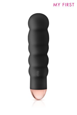 Vibromasseur rechargeable Giggle noir – My First - 94edenstreet.com - sexshop en ligne