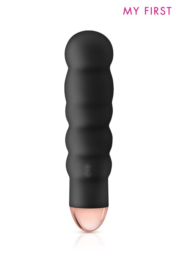 Vibromasseur rechargeable Giggle noir – My First - 94edenstreet.com - sexshop en ligne