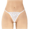 String avec perles Venusina – blanc - 94edenstreet.com - sexshop en ligne