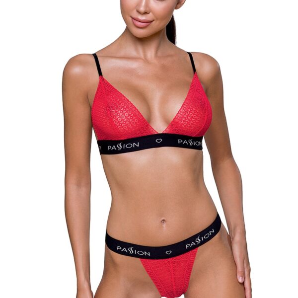 Ensemble lingerie Glamis – Rouge et noir