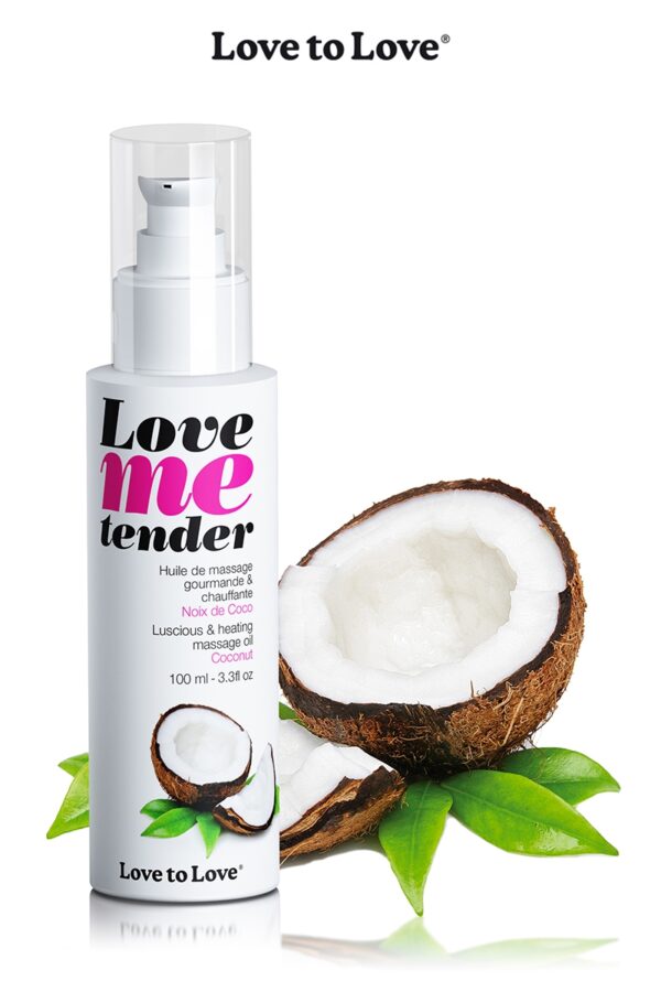 Huile de massage Noix de coco 100ml - 94edenstreet.com - sexshop en ligne