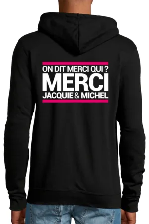 Veste à capuche J&M Merci Qui - 94edenstreet.com - sexshop en ligne