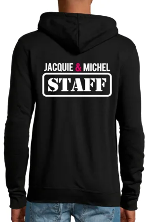 Veste à capuche Jacquie & Michel Staff - 94edenstreet.com - sexshop en ligne