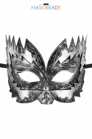 Masque semi-rigide argenté Don Giovanni - 94edenstreet.com - sexshop en ligne