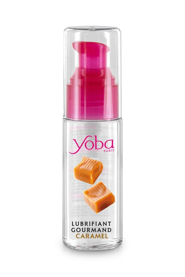 Lubrifiant parfumé caramel 50ml – Yoba - 94edenstreet.com - sexshop en ligne