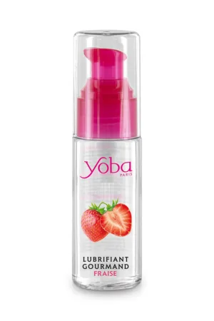 Lubrifiant parfumé fraise 50ml – Yoba - 94edenstreet.com - sexshop en ligne