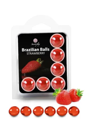 6 Brazilian Balls – fraise - 94edenstreet.com - sexshop en ligne