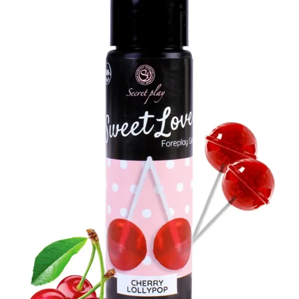 Lubrifiant comestible sucette à la cerise – 60 ml