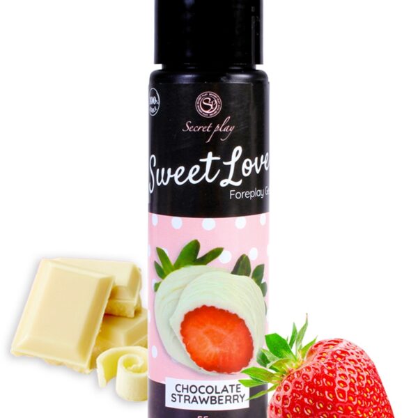 Lubrifiant comestible fraise & chocolat blanc – 60ml