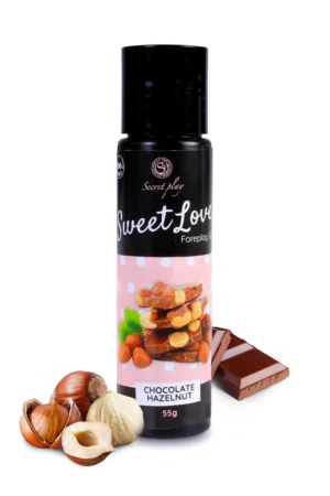 Lubrifiant comestible chocolat-noisette – 60ml - 94edenstreet.com - sexshop en ligne