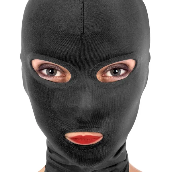 Cagoule BDSM 3 ouvertures – Fetish Tentation