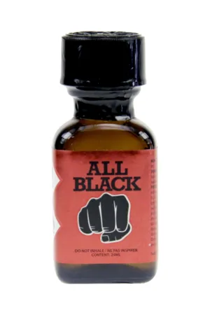 Poppers All Black 24 ml - 94edenstreet.com - sexshop en ligne