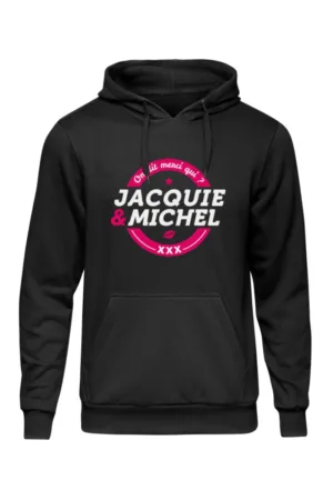 Sweat à capuche J&M logo rond - 94edenstreet.com - sexshop en ligne