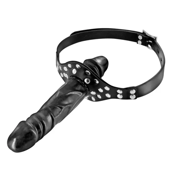 Bâillon double gode black – Fetish Tentation