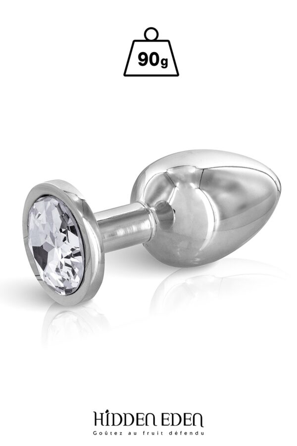 Plug bijou aluminium M – Hidden Eden - 94edenstreet.com - sexshop en ligne