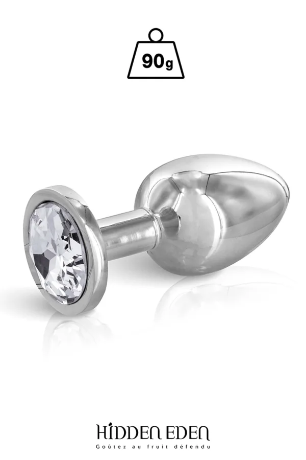 Plug bijou aluminium M – Hidden Eden - 94edenstreet.com - sexshop en ligne