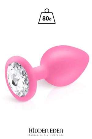 Plug bijou silicone rose L – Hidden Eden - 94edenstreet.com - sexshop en ligne