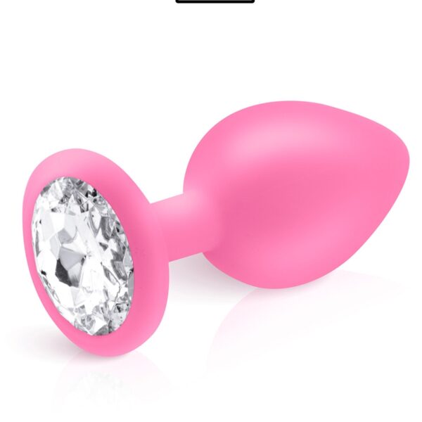 Plug bijou silicone rose L – Hidden Eden