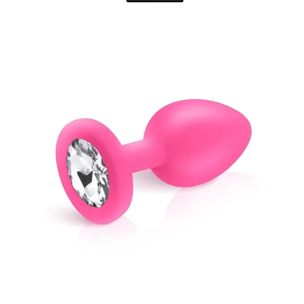 Plug bijou silicone rose S – Hidden Eden