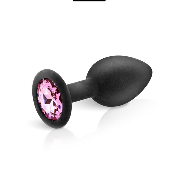 Plug bijou silicone noir S – Hidden Eden