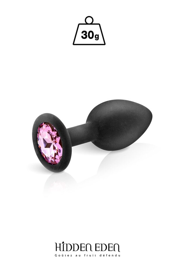 Plug bijou silicone noir S – Hidden Eden - 94edenstreet.com - sexshop en ligne