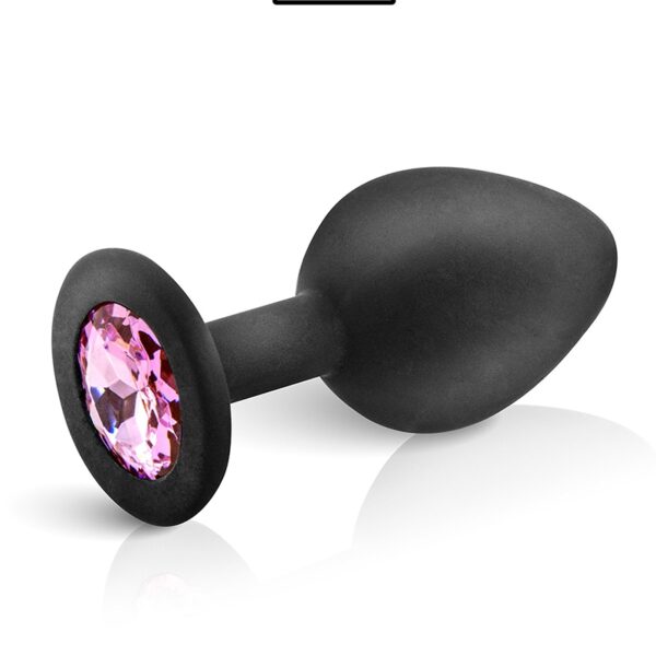 Plug bijou silicone noir M – Hidden Eden