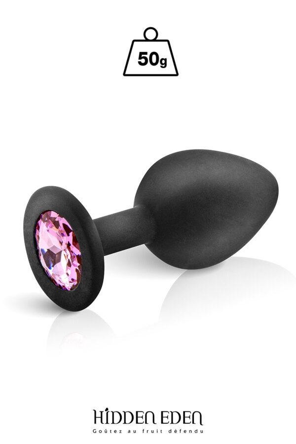 Plug bijou silicone noir M – Hidden Eden - 94edenstreet.com - sexshop en ligne