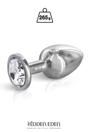 Plug bijou acier M – Hidden Eden - 94edenstreet.com - sexshop en ligne
