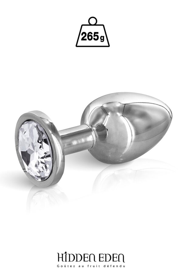 Plug bijou acier M – Hidden Eden - 94edenstreet.com - sexshop en ligne