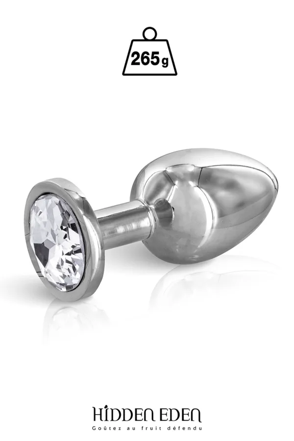 Plug bijou acier M – Hidden Eden - 94edenstreet.com - sexshop en ligne