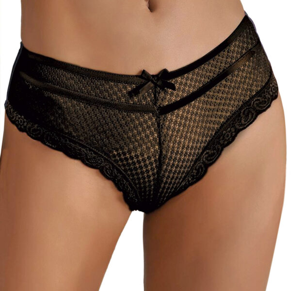 Tanga noir dentelle – Paris Hollywood