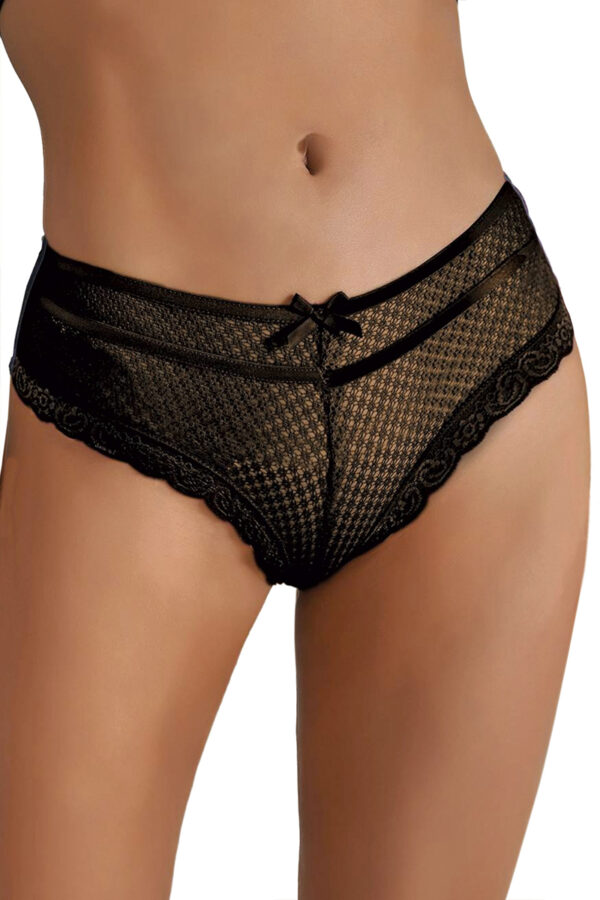 Tanga noir dentelle – Paris Hollywood - 94edenstreet.com - sexshop en ligne