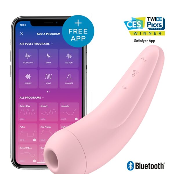 Stimulateur connecté Curvy 2+ rose – Satisfyer