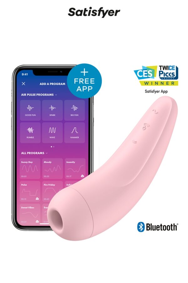 Stimulateur connecté Curvy 2+ rose - Satisfyer