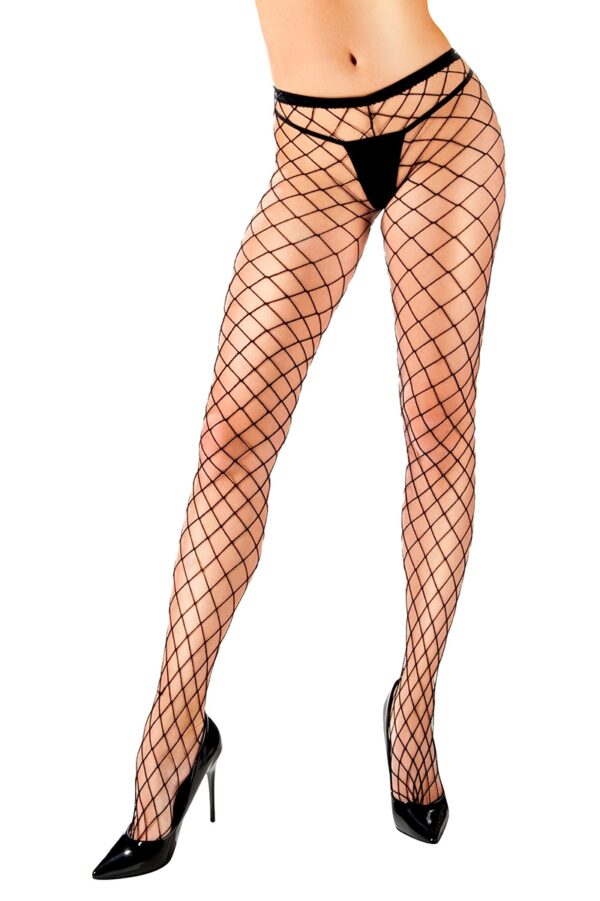 Collant filet Ginna – Anne d’Alès - 94edenstreet.com - sexshop en ligne