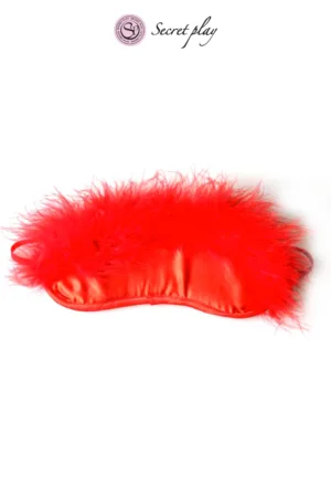 Bandeau rouge marabou – Secret Play - 94edenstreet.com - sexshop en ligne