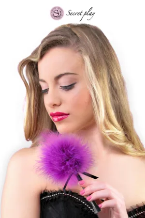 Plumeau 18 cm violet - 94edenstreet.com - sexshop en ligne