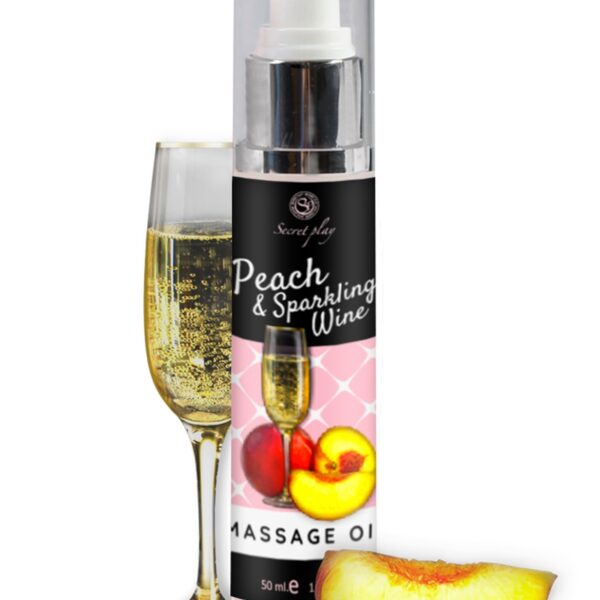 Huile de massage pêche et vin pétillant – Secret Play