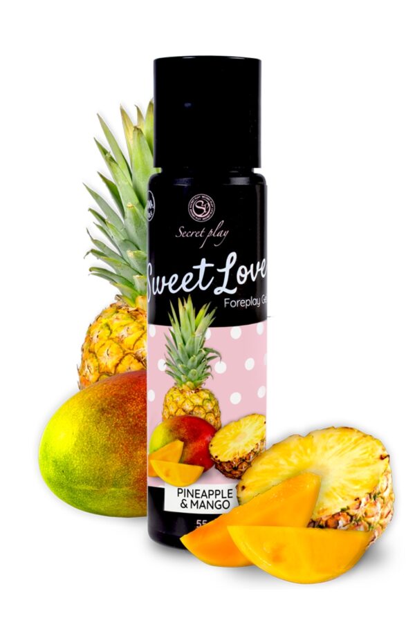 Lubrifiant comestible Ananas-Mangue – 60ml - 94edenstreet.com - sexshop en ligne