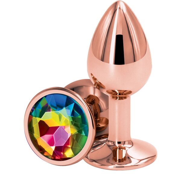 Plug anal aluminium rose gold S – Rear Assets